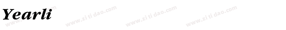 Yearlind Italic字体转换